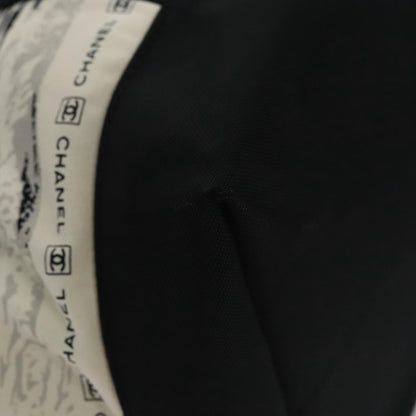 CHANEL Chanel sports Tote Bag Nylon White Black CC 104702