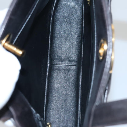 CHANEL Matelasse Tote Bag Lamb Skin Black CC 104982