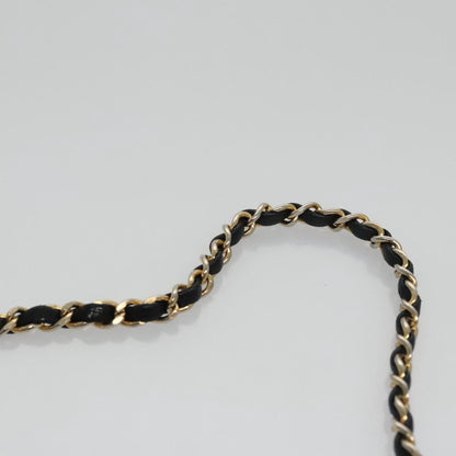 CHANEL Chain Matelasse Shoulder Bag Lamb Skin Navy CC 104986