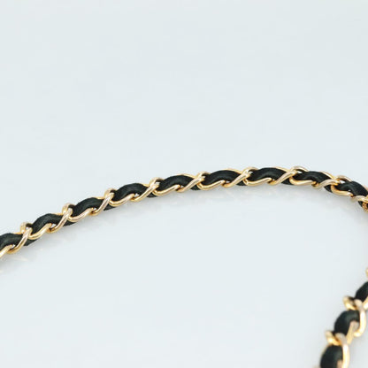 CHANEL Chain Shoulder Bag Suede Black CC 105831