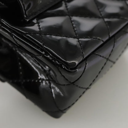 CHANEL Pouch Patent leather Black CC 106201