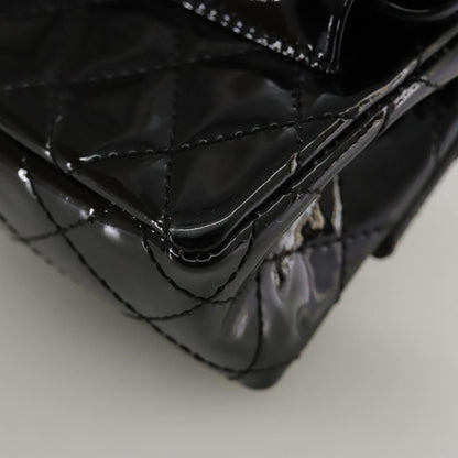 CHANEL Pouch Patent leather Black CC 106201