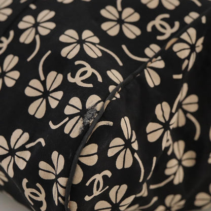 CHANEL Tote Bag Canvas Black CC 106391
