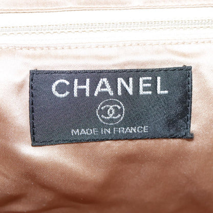CHANEL Tote Bag Canvas Black CC 106391