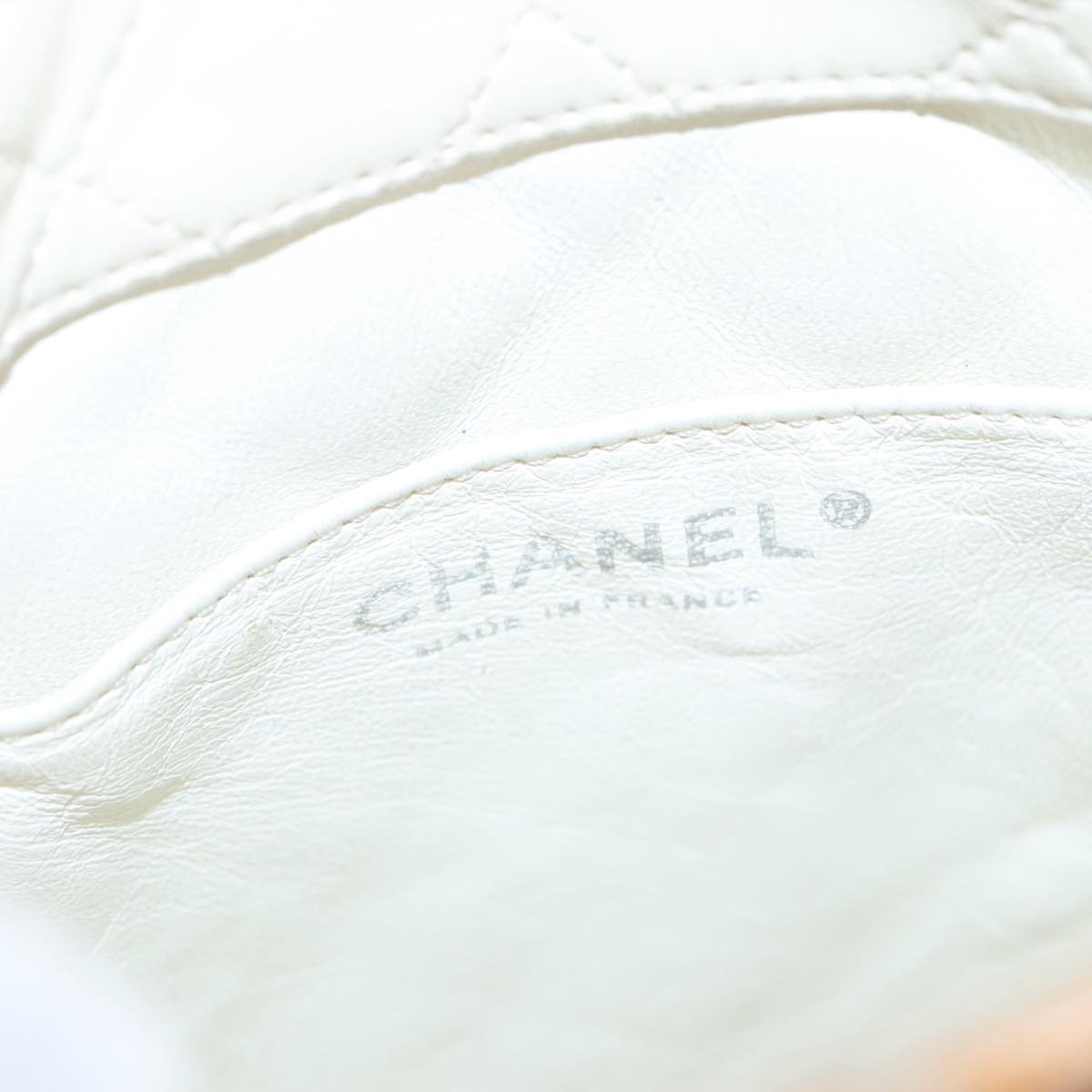 CHANEL Matelasse Chain Shoulder Bag Enamel Yellow CC 106418