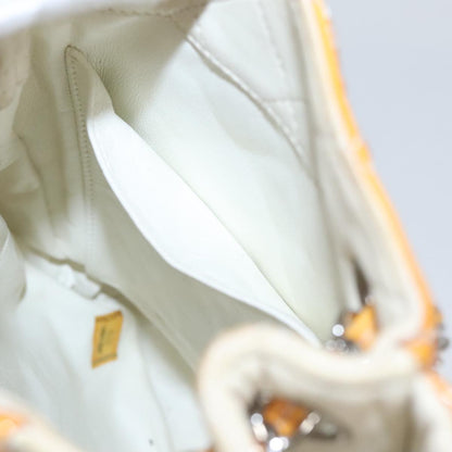 CHANEL Matelasse Chain Shoulder Bag Enamel Yellow CC 106418