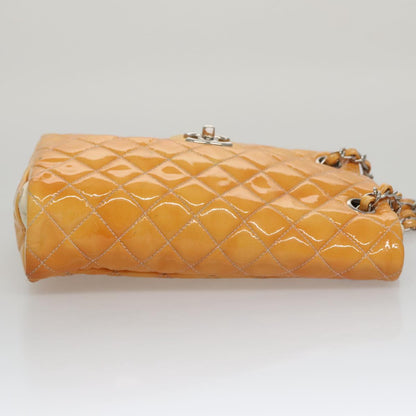 CHANEL Matelasse Chain Shoulder Bag Enamel Yellow CC 106418