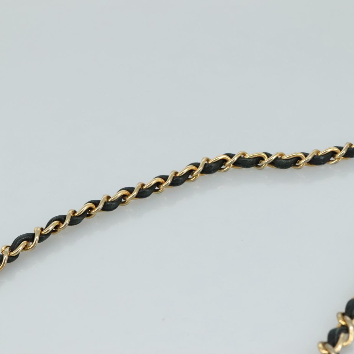 CHANEL Chain Shoulder Bag Leather Black CC 106420