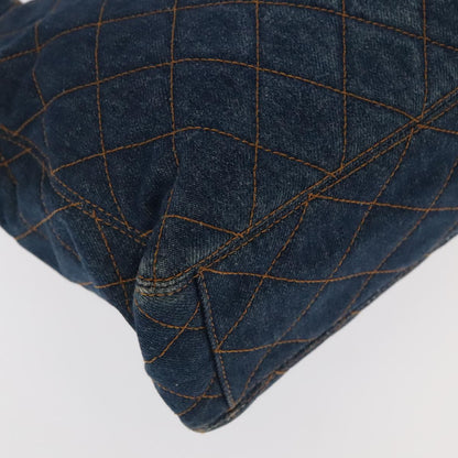 CHANEL Matelasse Shoulder Bag Denim Blue CC 106434A