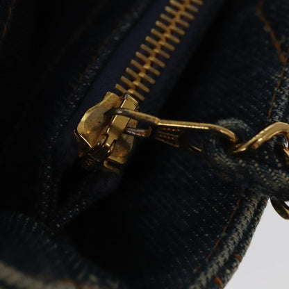 CHANEL Matelasse Shoulder Bag Denim Blue CC 106434A