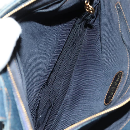 CHANEL Matelasse Shoulder Bag Denim Blue CC 106434A