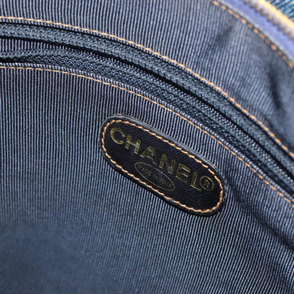 CHANEL Matelasse Shoulder Bag Denim Blue CC 106434A