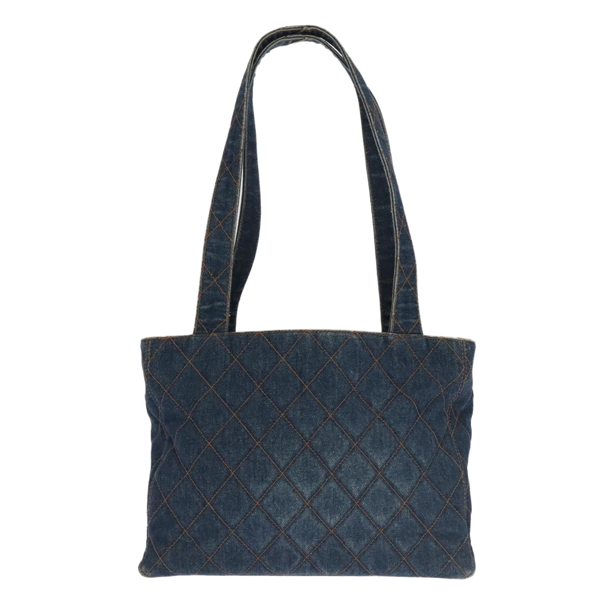 CHANEL Matelasse Shoulder Bag Denim Blue CC 106434A
