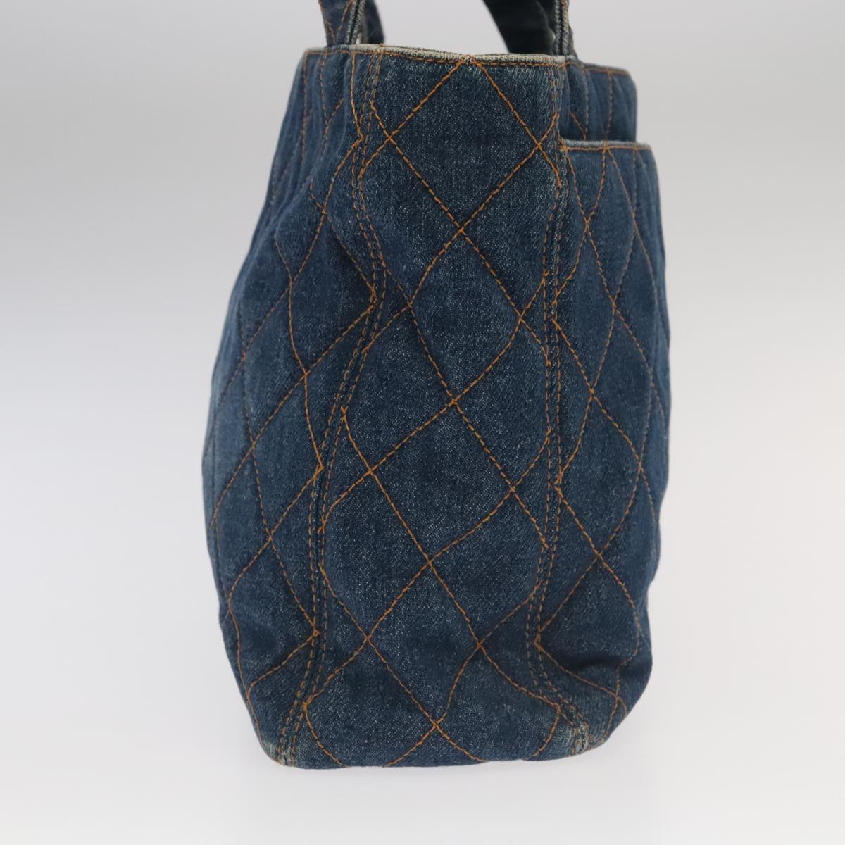 CHANEL Matelasse Shoulder Bag Denim Blue CC 106434A