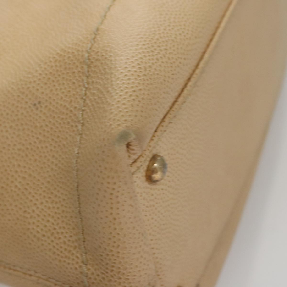 CHANEL Shoulder Bag Caviar Skin Beige CC 106440