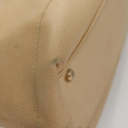 CHANEL Shoulder Bag Caviar Skin Beige CC 106440
