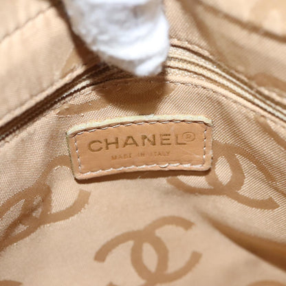 CHANEL Shoulder Bag Caviar Skin Beige CC 106440