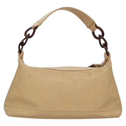 CHANEL Shoulder Bag Caviar Skin Beige CC 106440