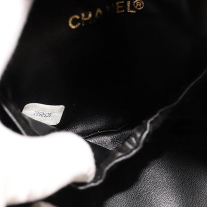 CHANEL Vanity Cosmetic Pouch Caviar Skin Wine Red CC 107627A