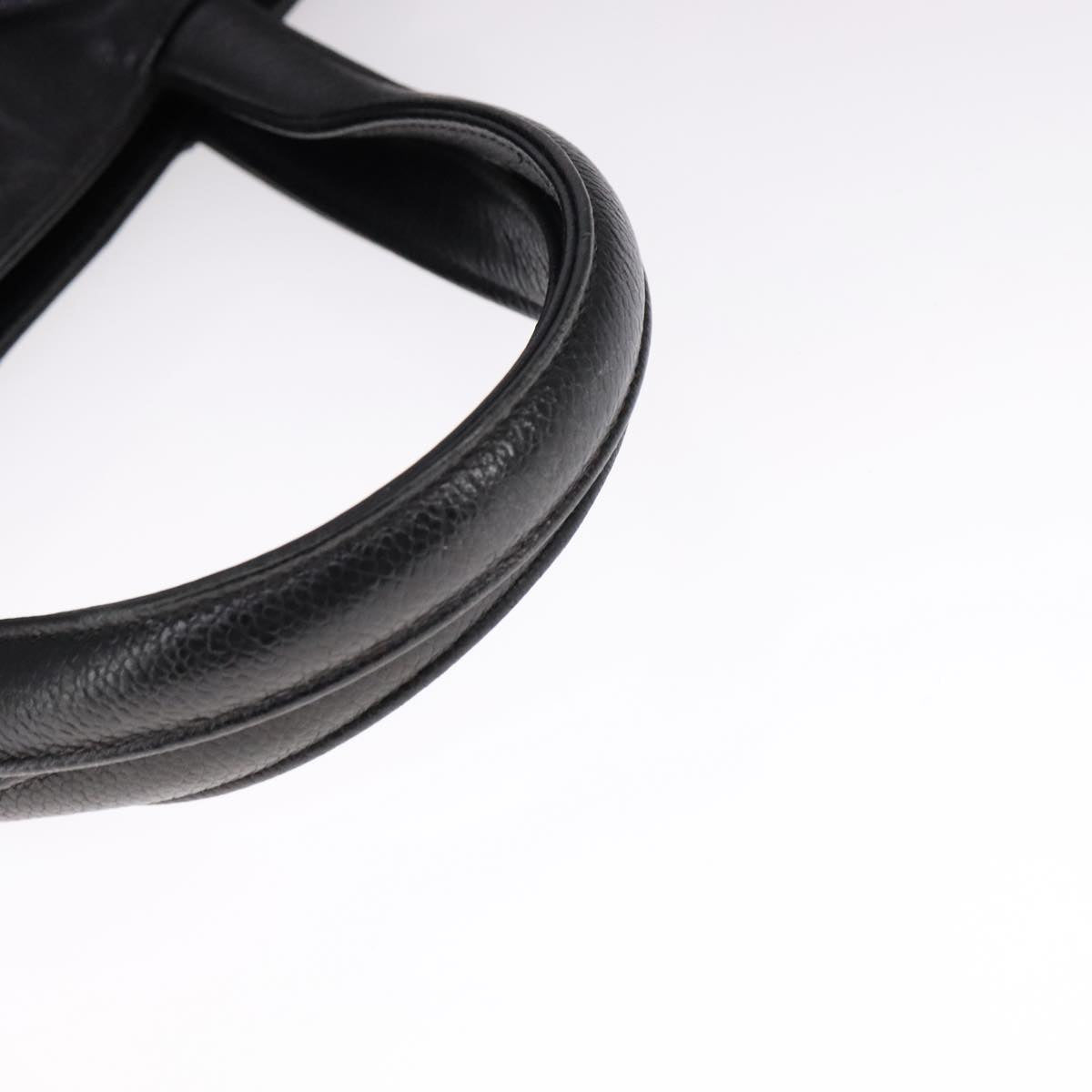CHANEL Matelasse Tote Bag Caviar Skin Black CC 107636