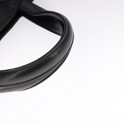 CHANEL Matelasse Tote Bag Caviar Skin Black CC 107636