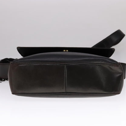 CHANEL Matelasse Chain Hand Bag Lamb Skin Black CC 107642