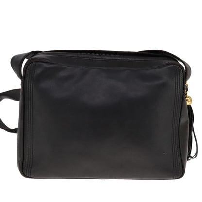 CHANEL Matelasse Chain Hand Bag Lamb Skin Black CC 107642