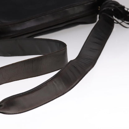 CHANEL Matelasse Chain Hand Bag Lamb Skin Black CC 107642