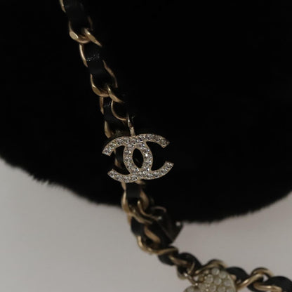 CHANEL Chain Shoulder Bag Black CC 107766A