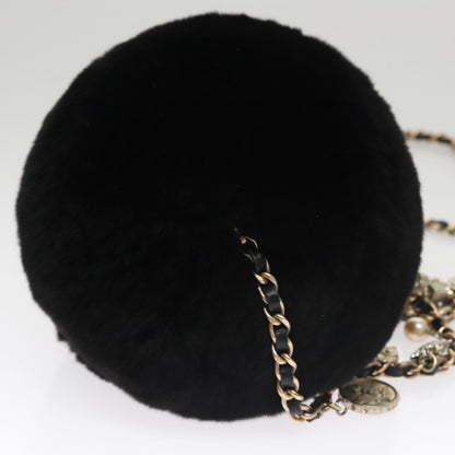 CHANEL Chain Shoulder Bag Black CC 107766A