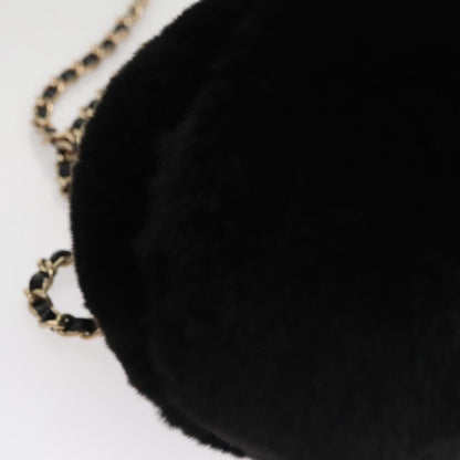 CHANEL Chain Shoulder Bag Black CC 107766A