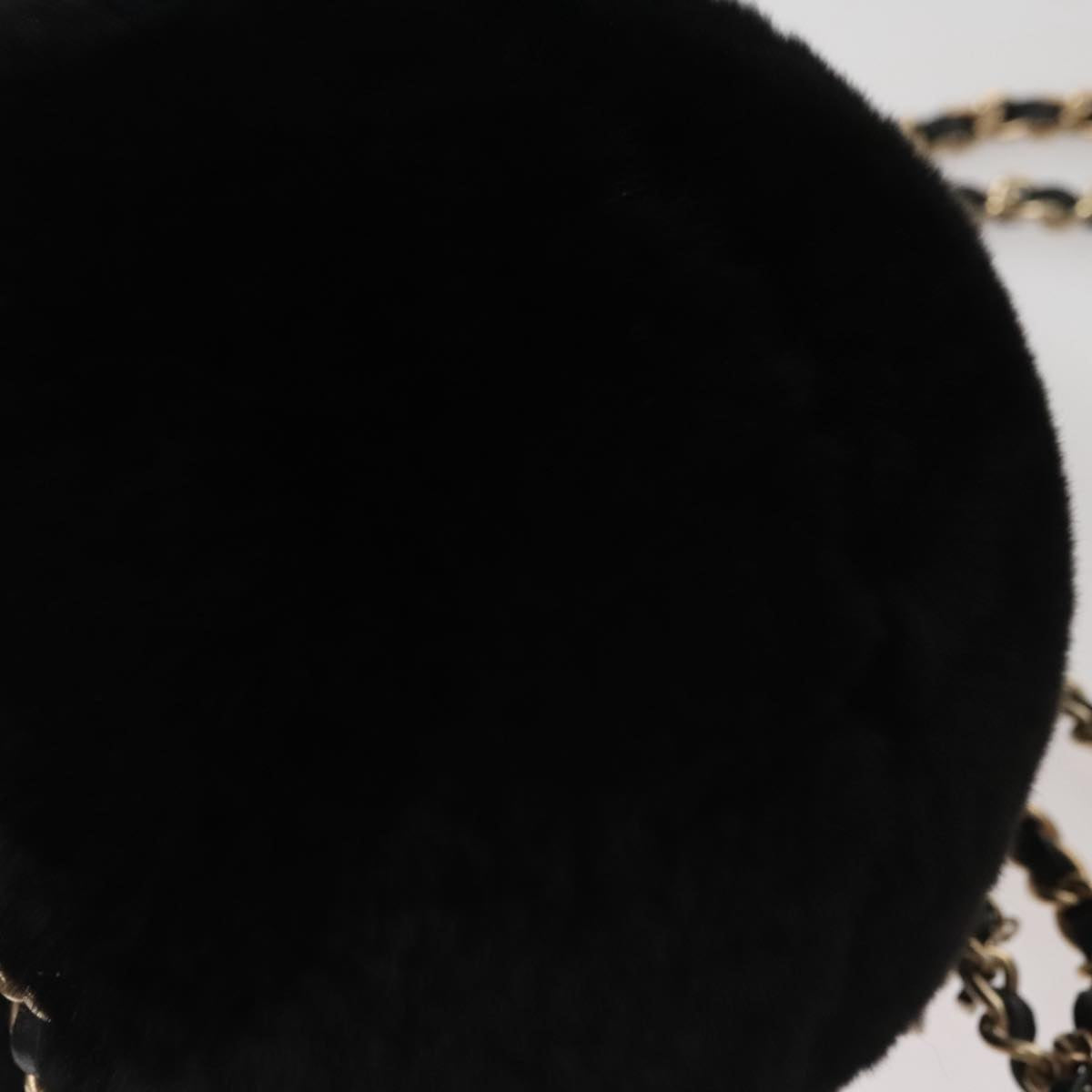 CHANEL Chain Shoulder Bag Black CC 107766A