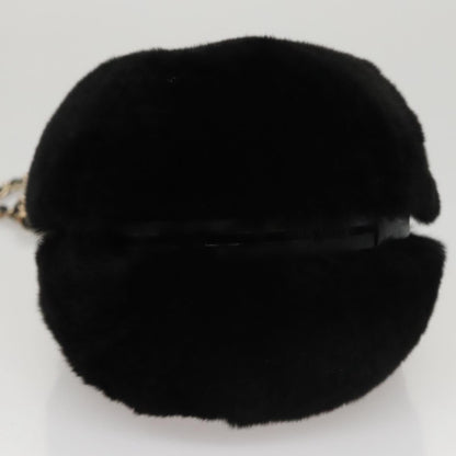 CHANEL Chain Shoulder Bag Black CC 107766A