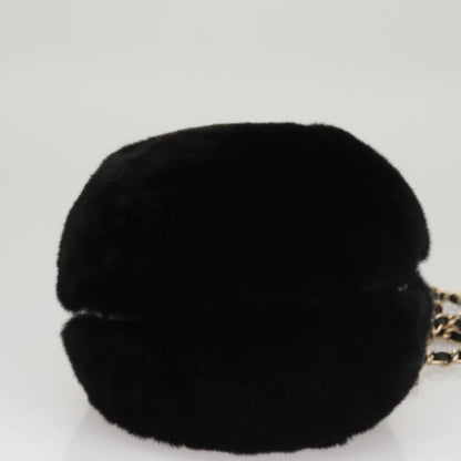CHANEL Chain Shoulder Bag Black CC 107766A