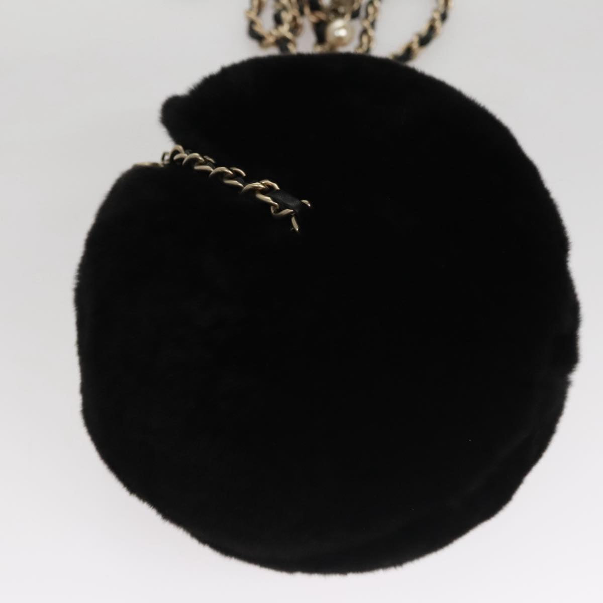 CHANEL Chain Shoulder Bag Black CC 107766A