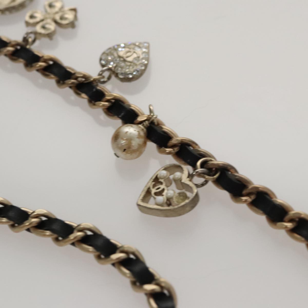 CHANEL Chain Shoulder Bag Black CC 107766A