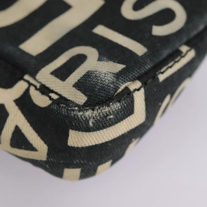 CHANEL Bysy line Tote Bag Canvas Black CC 107835