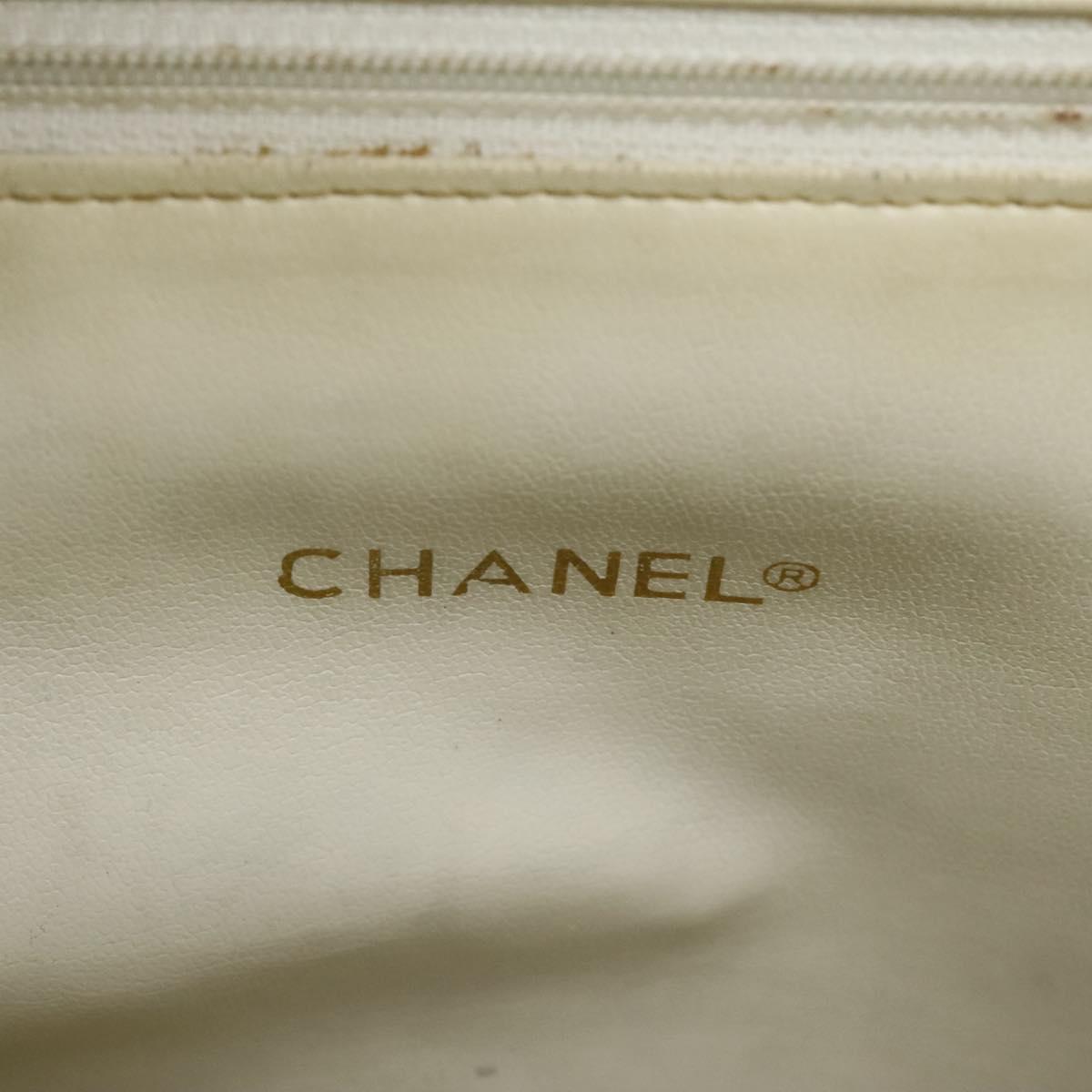 CHANEL Shoulder Bag Canvas Navy CC 107861