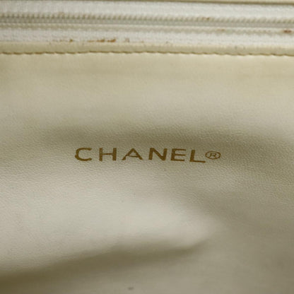 CHANEL Shoulder Bag Canvas Navy CC 107861