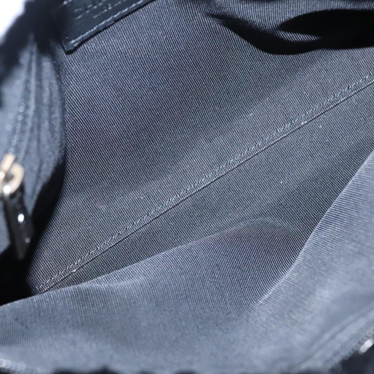 CHANEL Chain Shoulder Bag Leather Black CC 108324