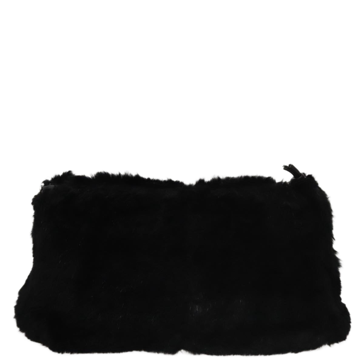 CHANEL Chain Shoulder Bag Leather Black CC 108324