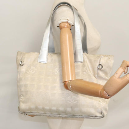 CHANEL New Travel line Tote Bag Nylon Pink CC 108344
