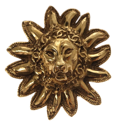 CHANEL Brooch Metal Gold CC 108397