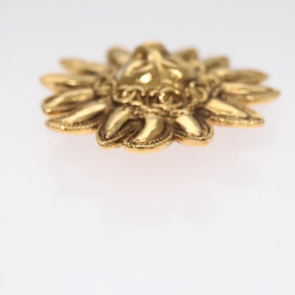 CHANEL Brooch Metal Gold CC 108397