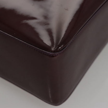CHANEL Tote Bag Patent leather Purple CC 108601