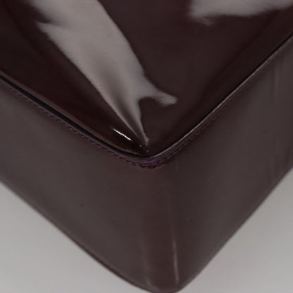 CHANEL Tote Bag Patent leather Purple CC 108601