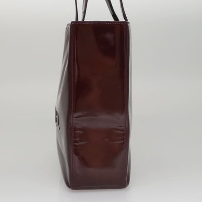 CHANEL Tote Bag Patent leather Purple CC 108601