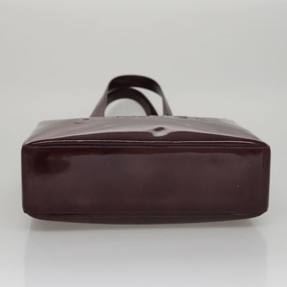 CHANEL Tote Bag Patent leather Purple CC 108601