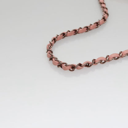 CHANEL Chain Camelia Shoulder Bag Patent leather Orange CC 108607