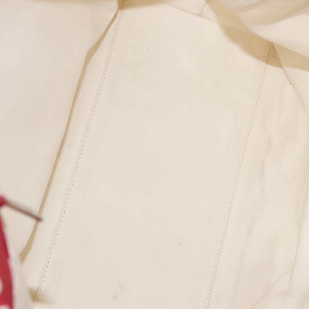 CHANEL Bysy line Tote Bag Canvas Red CC 108610
